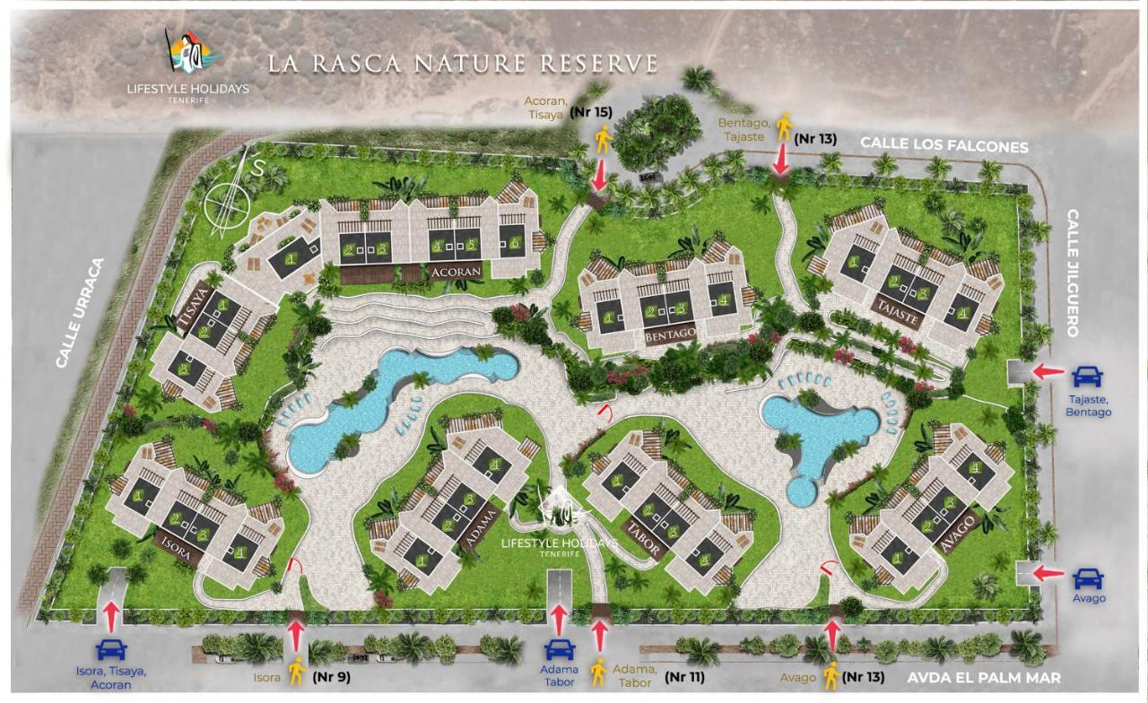 Jardines - Adama 01 Vista Piscina & Jardin 2B Βίλα Palm-mar Εξωτερικό φωτογραφία